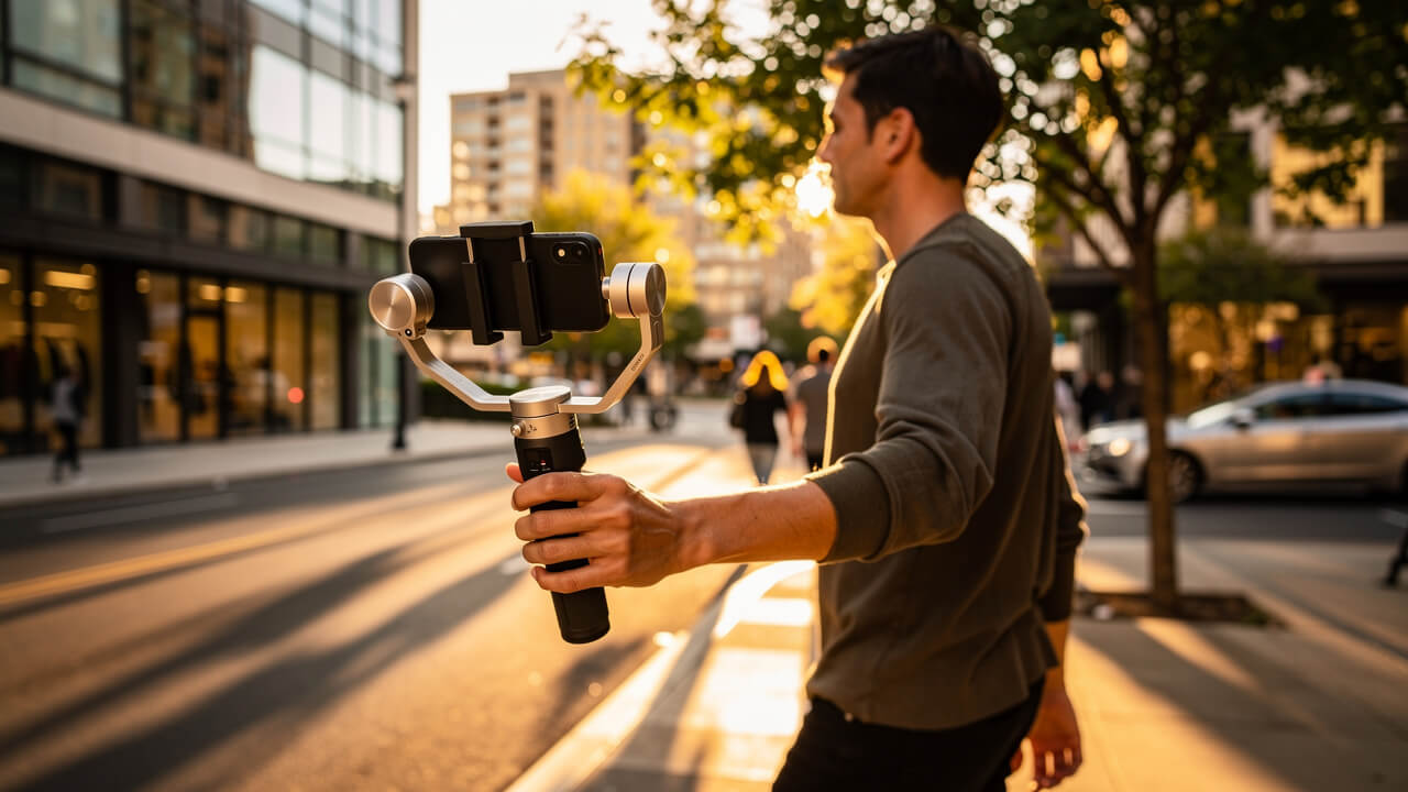 iphone gimbal cinematic camera movement