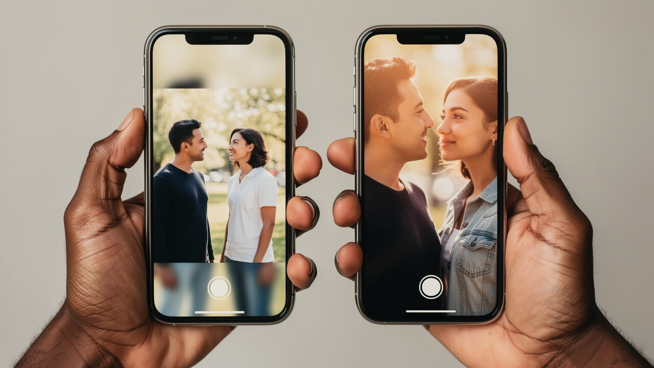 iphone cinematic mode depth effect comparison